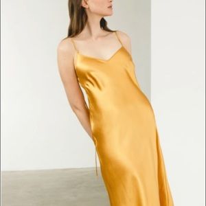 100% silk slip dress